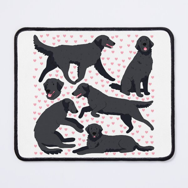 Item preview, Flat Coated Retriever dog pattern  designed and sold by Yaragold.
