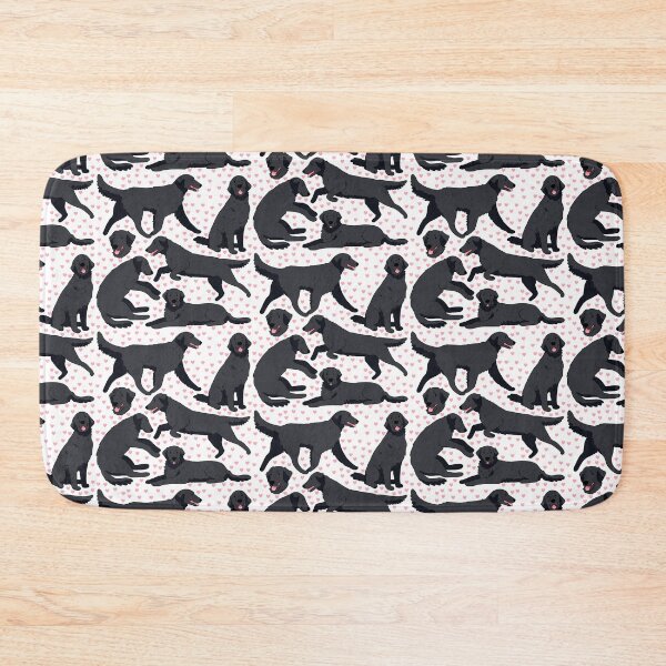 Item preview, Flat Coated Retriever dog pattern  designed and sold by Yaragold.