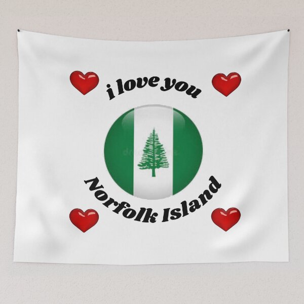 Aperçu de l'œuvre flag norfolk island créée et vendue par CARANIACLS.