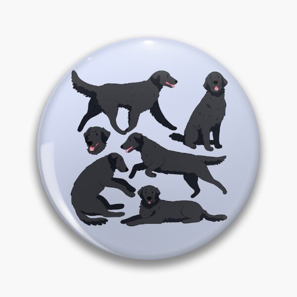 Item preview, Flat Coated Retriever dog pattern  designed and sold by Yaragold.