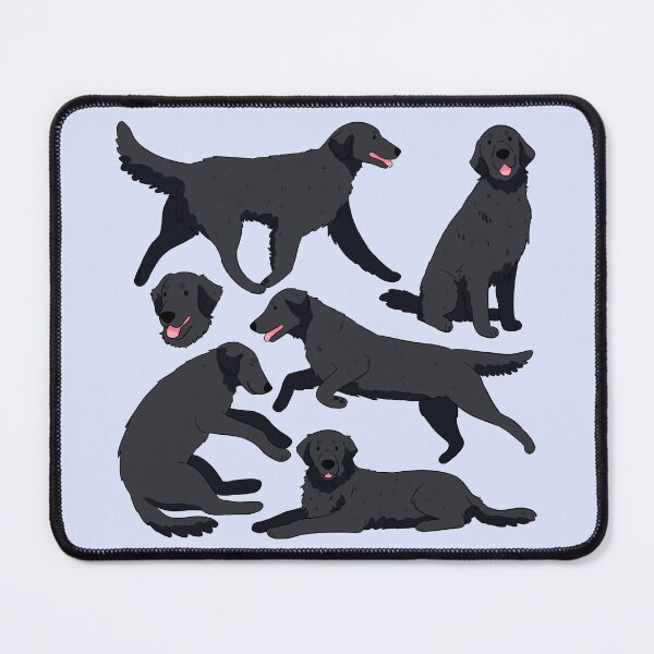 Item preview, Flat Coated Retriever dog pattern designed and sold by Yaragold.