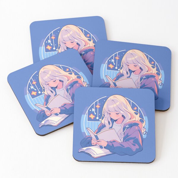Item preview, Lofi girl the reader - Reading Cartoon Characters designed and sold by Ordinary Life Works.