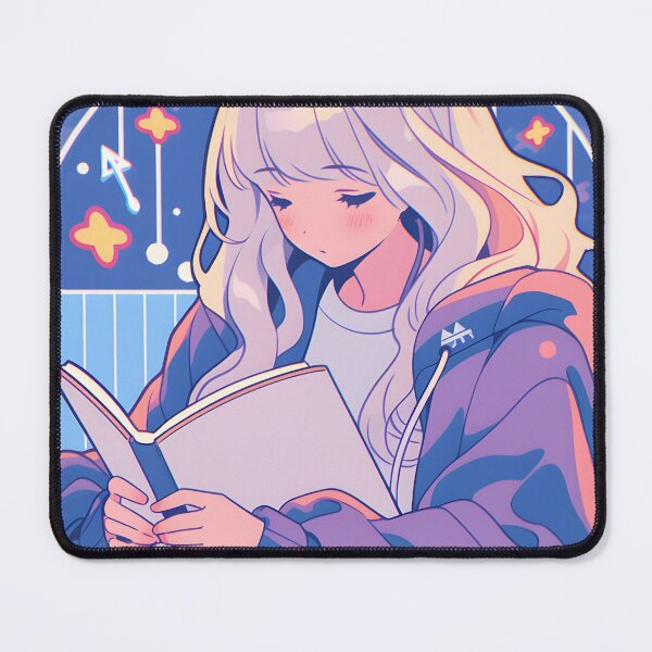 Item preview, Lofi girl the reader - Reading Cartoon Characters designed and sold by Ordinary Life Works.
