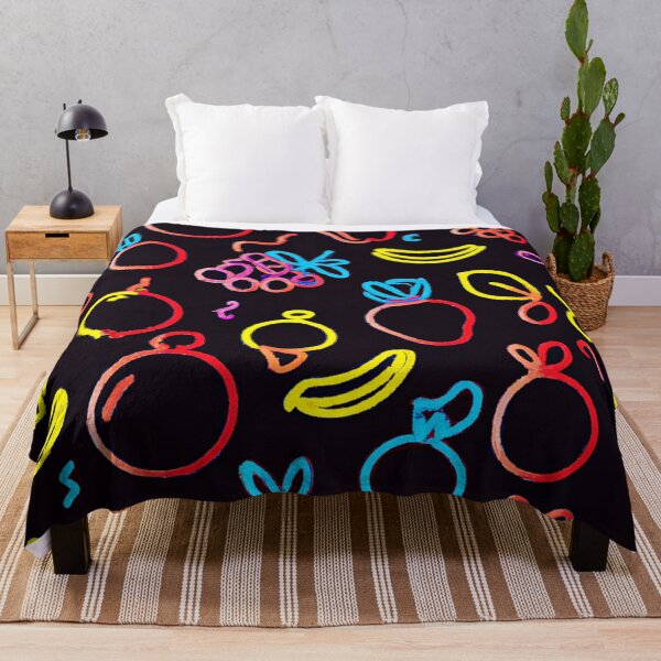 Item preview, Tropical Neon Fruits Pattern designed and sold by Health And Fitness Posts e-Store.