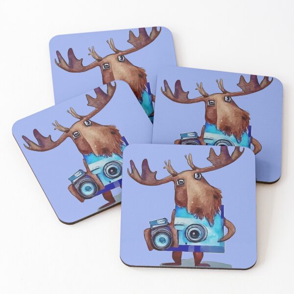Item preview, Funny Moose Photographer with Camera Art designed and sold by Nature's Fancy.