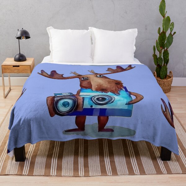 Item preview, Funny Moose Photographer with Camera Art designed and sold by Nature's Fancy.