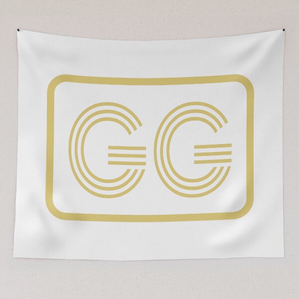 Item preview, Iniciales GG Letras Geométricas Doradas designed and sold by Jeallan Designs.