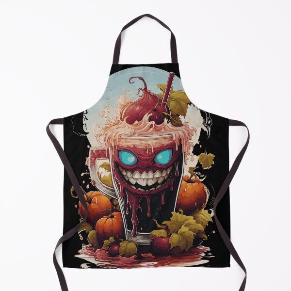 Item preview, Haunted Smoothie Halloween: Vegan Delights (Black Background) designed and sold by TheFrenchVegan.