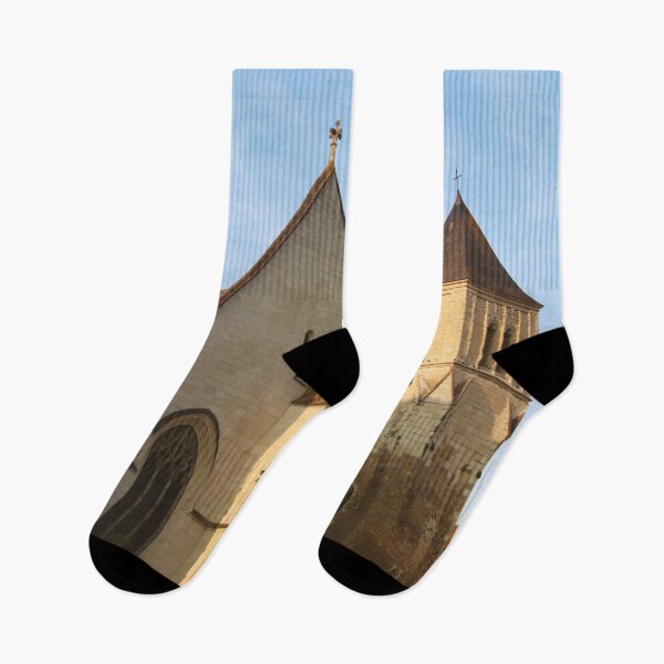 Item preview, Saint-Médard church at sunrise - Thouars designed and sold by minneyael.
