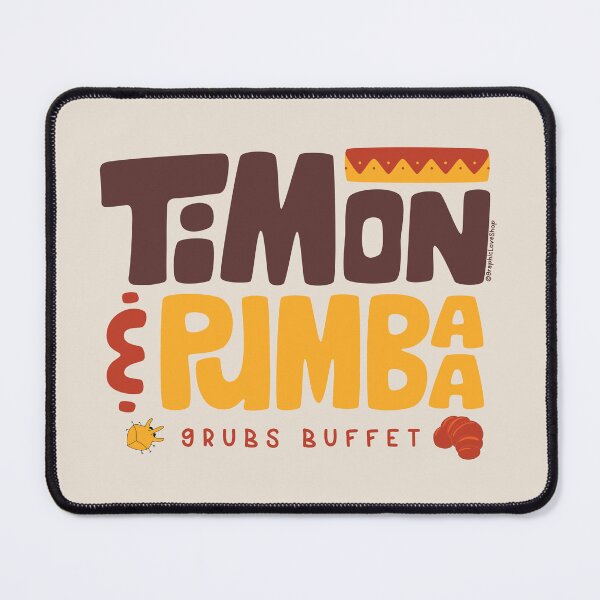 Item preview, Timon & Pumbaa Grubs Buffet Logo © GraphicLoveShop designed and sold by Graphic Love Shop.