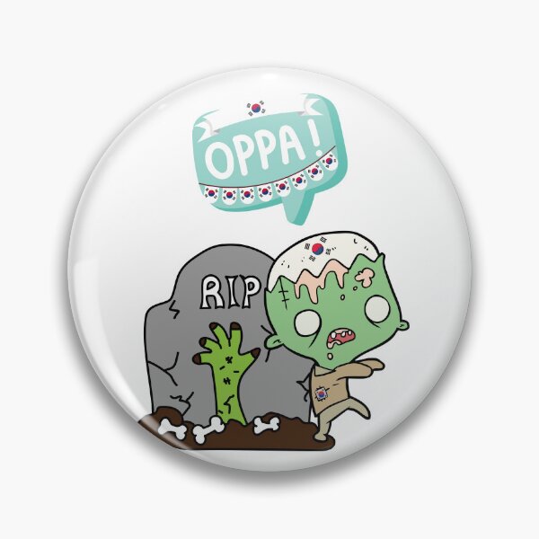 Item preview, The Korean Zombie Limited Illustration Edition Oppa! RIP Halloween Gift Theme Evergreen  designed and sold by 3dozecreations.