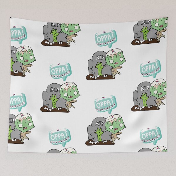Item preview, The Korean Zombie Limited Illustration Edition Oppa! RIP Halloween Gift Theme Evergreen  designed and sold by 3dozecreations.