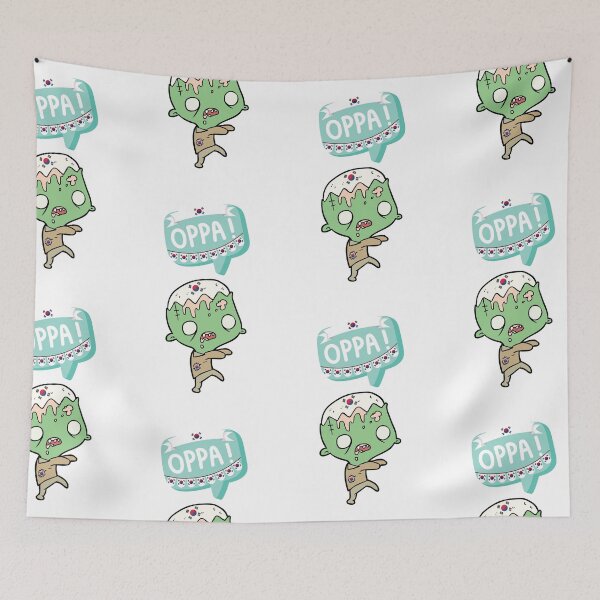Item preview, The Korean Zombie Limited Illustration Edition Oppa! Halloween Gift Theme Evergreen  designed and sold by 3dozecreations.
