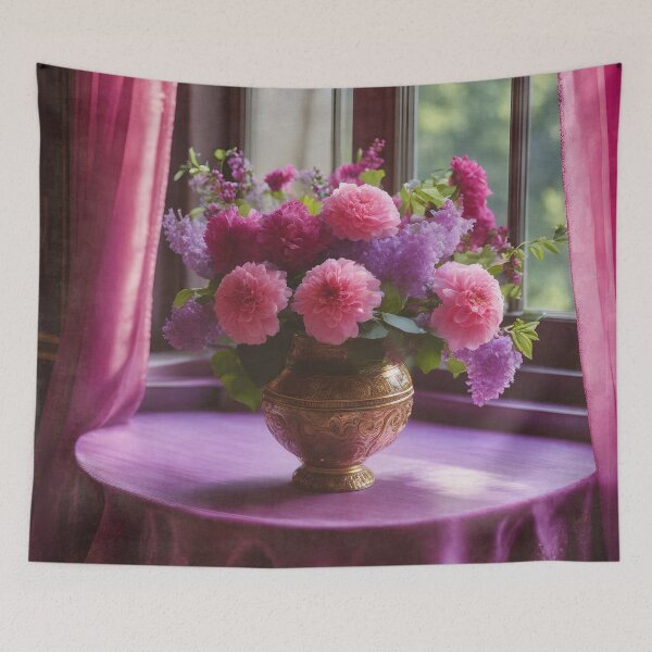Item preview, Beautiful Pink and Purple Flowers designed and sold by Tau Tia L Douglass.