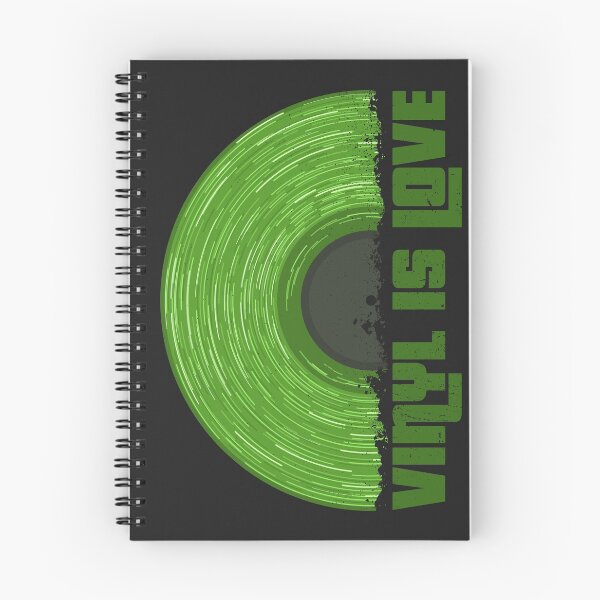 Item preview, Green Vinyl is Love (black) designed and sold by animinimal.