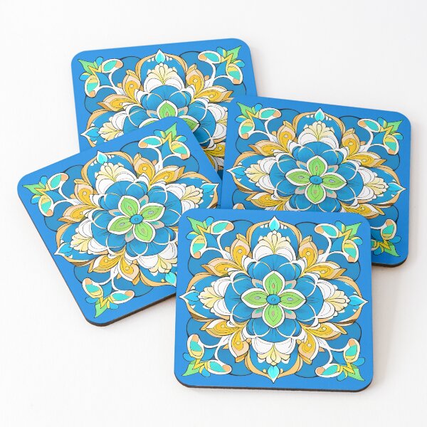 Item preview, Floral isometric motif designed and sold by DRAGONFIASCO.