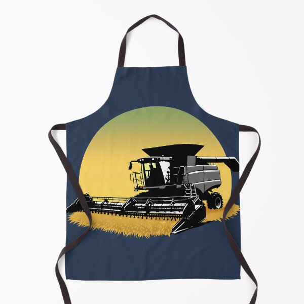 Artikelvorschau, Mähdrescher Silhouette Landwirtschaft Sonnenuntergang entworfen und verkauft von TaevasDesign.
