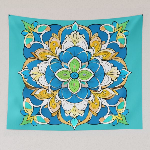 Item preview, Floral isometric motif designed and sold by DRAGONFIASCO.