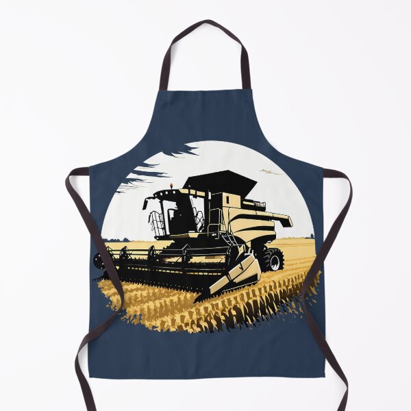 Artikelvorschau, Mähdrescher Silhouette Landwirtschaft Sonnenuntergang entworfen und verkauft von TaevasDesign.