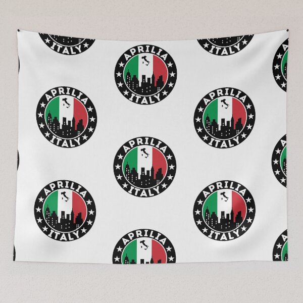 Item preview, Aprilia City Skyline, Italian Flag designed and sold by Travelers Verse.