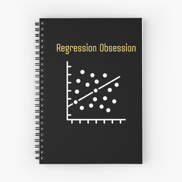 Item preview, data science regression obsession T shirt designed and sold by Nerdy Vogue.