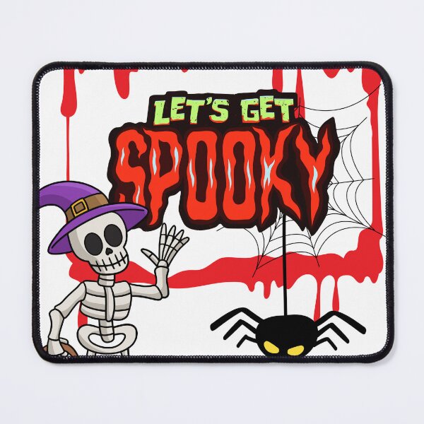 Item preview, Lets Get spooky Sinister skull Art Halloween gifts designed and sold by OlivedesignsIN.