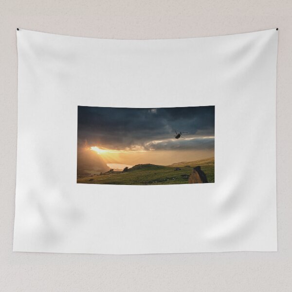 Item preview, Chinook Fly Past In Snowdonia designed and sold by Wildwales.