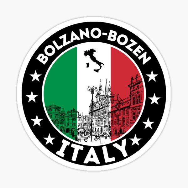 Item preview, Bolzano-Bozen City Skyline, Italian Flag designed and sold by Travelers Verse.