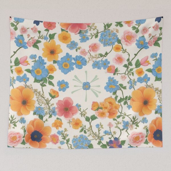 Item preview, Blossom Flowers on White Background designed and sold by NidADesign.