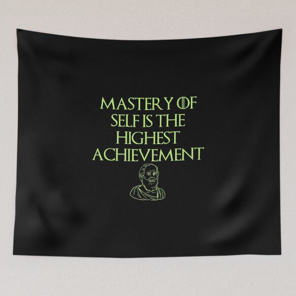 Item preview, Mastery of Self Stoic Philosophic Quote designed and sold by OurPhilosophy.