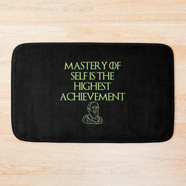 Item preview, Mastery of Self Stoic Philosophic Quote designed and sold by OurPhilosophy.