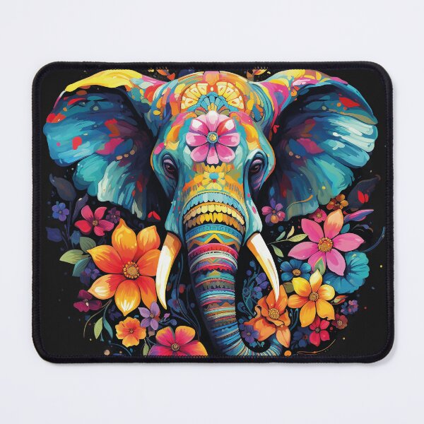 Item preview, Good vibes only - elephant head with flowers designed and sold by Capictures.