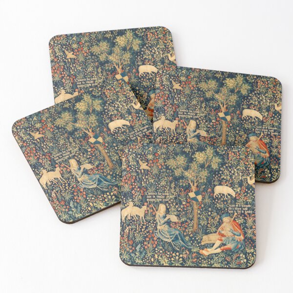 Item preview, French medieval tapestry. shepherd and shepherdess designed and sold by likiska.