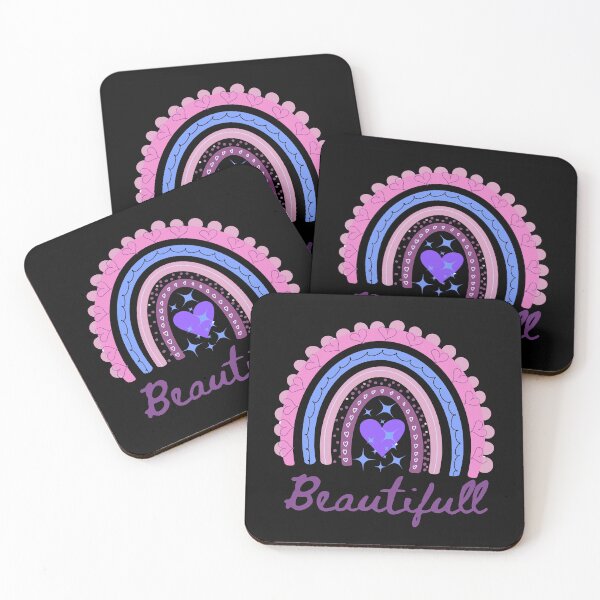 Item preview, Rainbow Beautifull purple pink hue hearts designed and sold by Designovas.