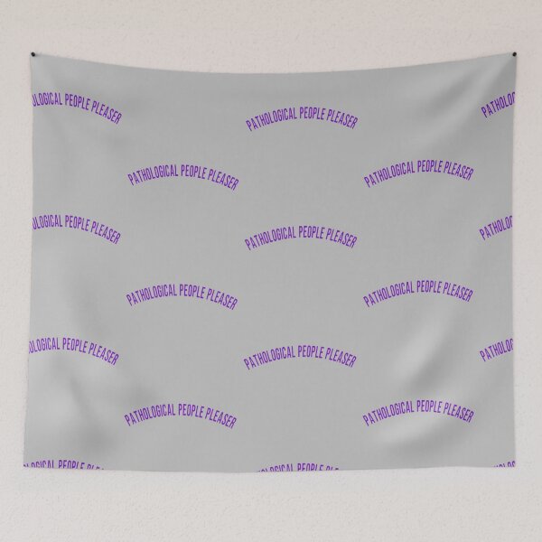 Item preview, pathological people pleaser purple curved designed and sold by bluemirrorball.