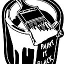 The Rolling Stones Paint It Black Sticker By Jpearson980 Redbubble