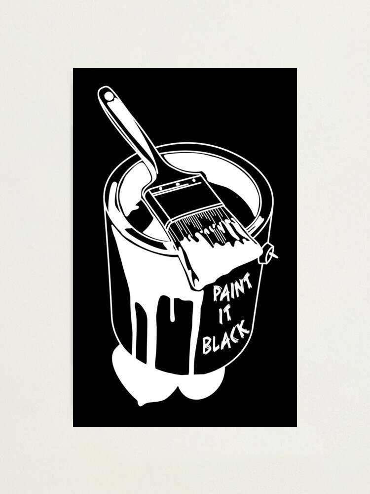 The Rolling Stones Paint It Black Photographic Print By Jpearson980 Redbubble