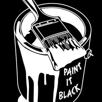 Paint It Black Art Print