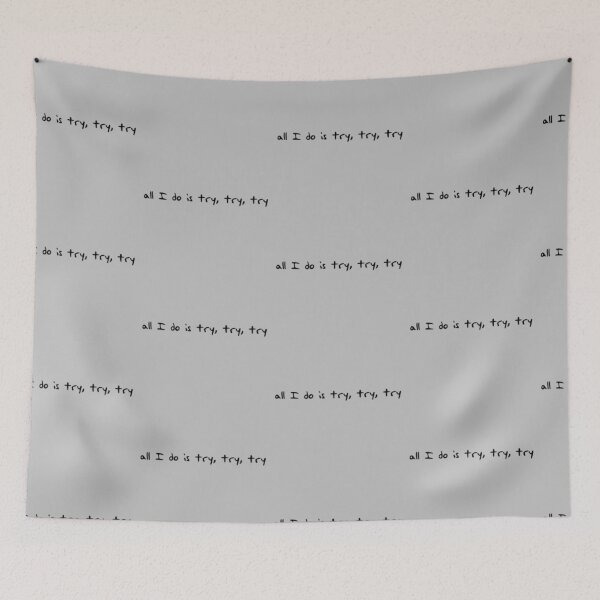 Item preview, try, try, try designed and sold by bluemirrorball.