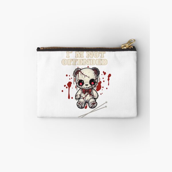 Aperçu de l'œuvre Je ne suis pas offensé / Ours en peluche poupée vaudou / Halloween créée et vendue par InkCreato.