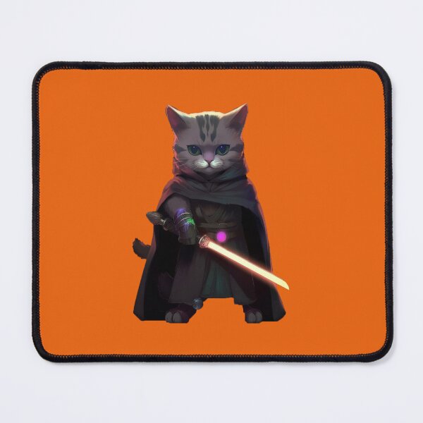 Item preview, Cool Cat with Lightsaber designed and sold by Cybronauts.
