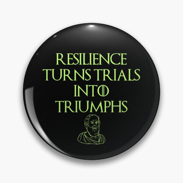 Item preview, Resilience, Philosophic, Stoic Quote Design designed and sold by OurPhilosophy.