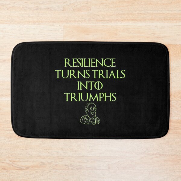 Item preview, Resilience, Philosophic, Stoic Quote Design designed and sold by OurPhilosophy.