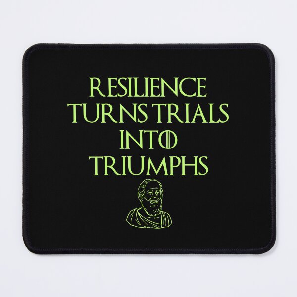 Item preview, Resilience, Philosophic, Stoic Quote Design designed and sold by OurPhilosophy.