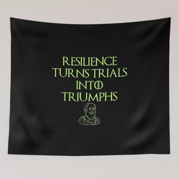 Item preview, Resilience, Philosophic, Stoic Quote Design designed and sold by OurPhilosophy.