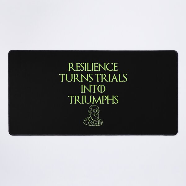 Item preview, Resilience, Philosophic, Stoic Quote Design designed and sold by OurPhilosophy.