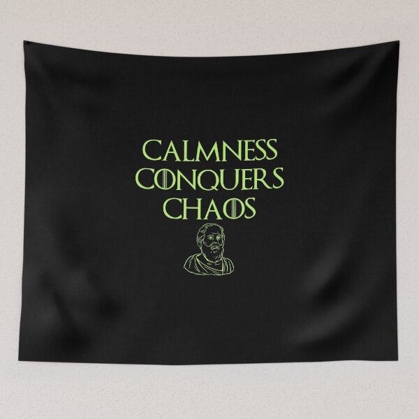 Item preview, Calmness Conquers Chaos Philosophic Quote designed and sold by OurPhilosophy.