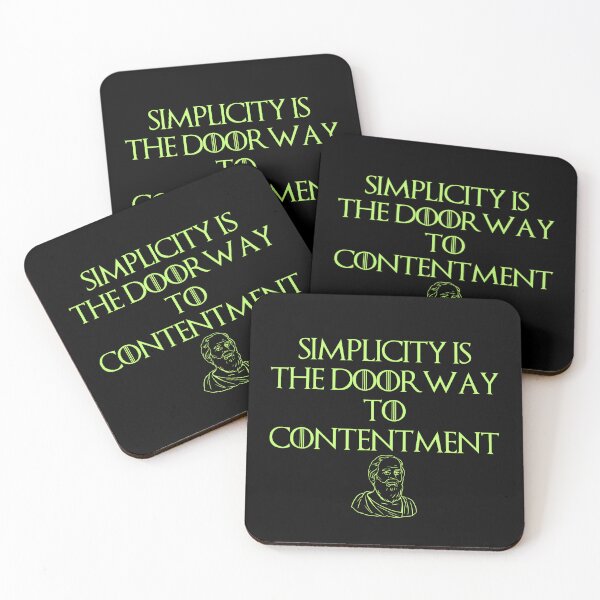 Item preview, Simplicity Philosophic Quote Design designed and sold by OurPhilosophy.