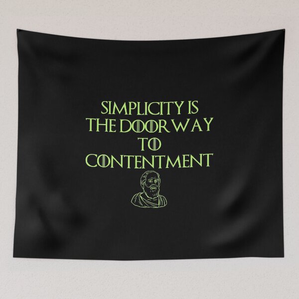 Item preview, Simplicity Philosophic Quote Design designed and sold by OurPhilosophy.