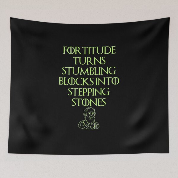 Item preview, Fortitude, Stoic Quote Design designed and sold by OurPhilosophy.
